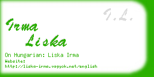 irma liska business card